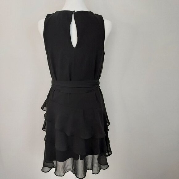 1. State Black Tiered Mini Sleeveless Dress NWT - Picture 6 of 12